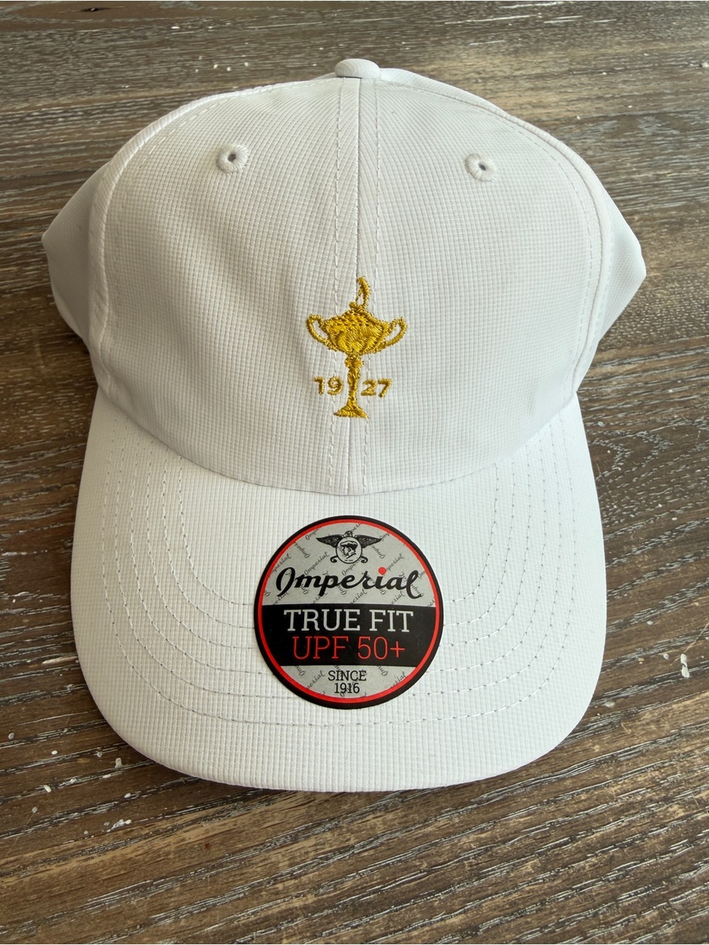 NWT Imperial Ryder Cup 1927 Trophy Golf Hat UPF 50+ X210P